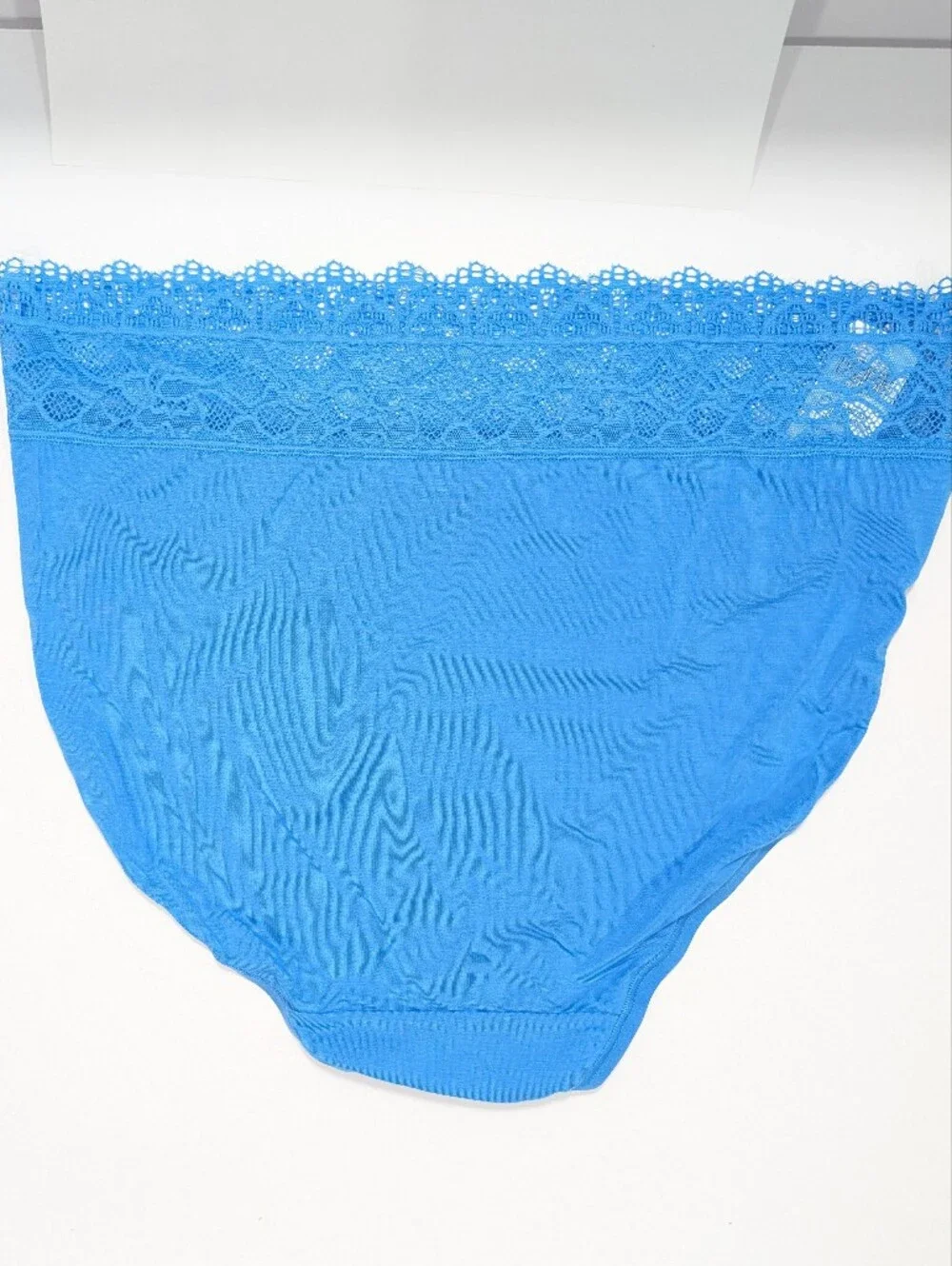 Soma Embraceable Lace High Leg Panty XL New Women Underwear blue super soft
